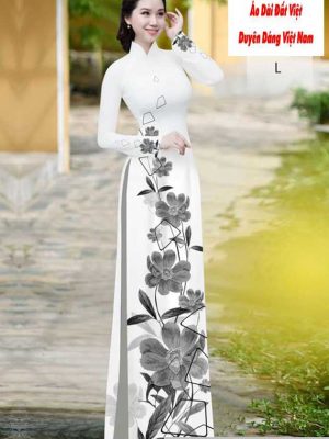 Vải áo dài hoa 3D kiểu mới AD H10605 26 1591150875 416 vai ao dai vai ao dai dep ad