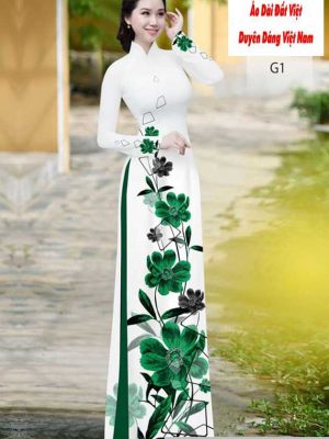 Vải áo dài hoa 3D kiểu mới AD H10605 27 1591150875 604 vai ao dai vai ao dai dep ad