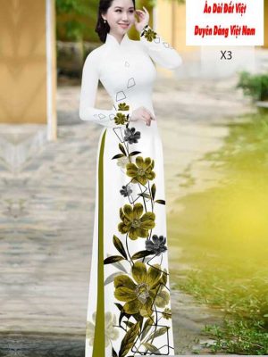 Vải áo dài hoa 3D kiểu mới AD H10605 35 1591150876 680 vai ao dai vai ao dai dep ad
