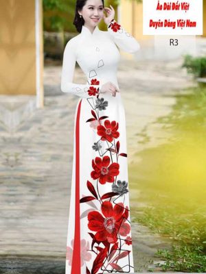Vải áo dài hoa 3D kiểu mới AD H10605 33 1591150876 797 vai ao dai vai ao dai dep ad