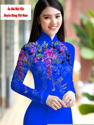 Vải áo dài hoa 3D mới ra AD M7422 34 1591150998 381 vai ao dai vai ao dai dep ad