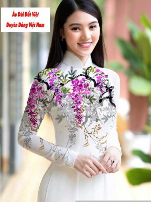Vải áo dài hoa 3D mới ra AD M7422 39 1591150999 571 vai ao dai vai ao dai dep ad