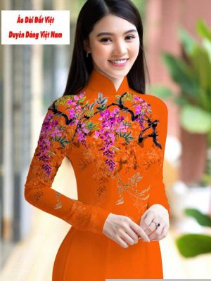 Vải áo dài hoa 3D mới ra AD M7422 45 1591151000 313 vai ao dai vai ao dai dep ad