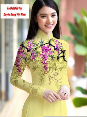 Vải áo dài hoa 3D mới ra AD M7422 47 1591151001 126 vai ao dai vai ao dai dep ad