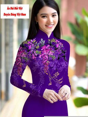 Vải áo dài hoa 3D mới ra AD M7422 49 1591151001 152 vai ao dai vai ao dai dep ad
