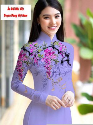 Vải áo dài hoa 3D mới ra AD M7422 48 1591151001 422 vai ao dai vai ao dai dep ad