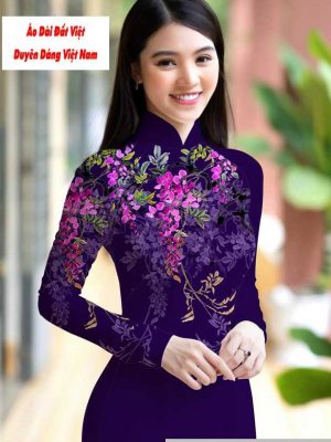 Vải áo dài hoa 3D mới ra AD M7422 50 1591151001 523 vai ao dai vai ao dai dep ad