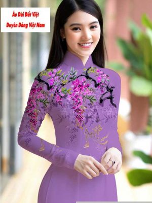 Vải áo dài hoa 3D mới ra AD M7422 51 1591151001 82 vai ao dai vai ao dai dep ad
