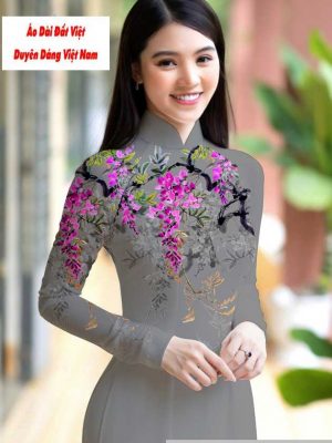 Vải áo dài hoa 3D mới ra AD M7422 56 1591151002 446 vai ao dai vai ao dai dep ad