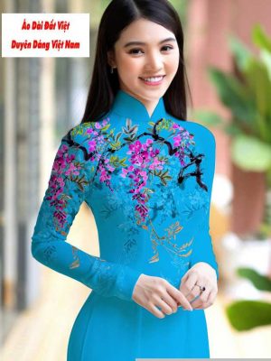 Vải áo dài hoa 3D mới ra AD M7422 52 1591151002 61 vai ao dai vai ao dai dep ad