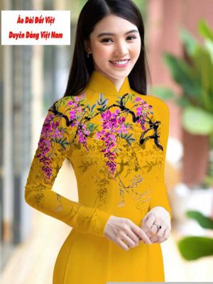 Vải áo dài hoa 3D mới ra AD M7422 53 1591151002 676 vai ao dai vai ao dai dep ad