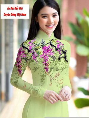 Vải áo dài hoa 3D mới ra AD M7422 60 1591151003 191 vai ao dai vai ao dai dep ad