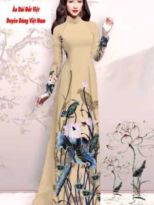 Vải áo dài hoa sen mới ra AD M7416 32 1591151490 348 vai ao dai vai ao dai dep ad