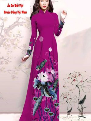 Vải áo dài hoa sen mới ra AD M7416 35 1591151490 605 vai ao dai vai ao dai dep ad