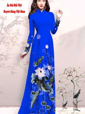 Vải áo dài hoa sen mới ra AD M7416 33 1591151490 955 vai ao dai vai ao dai dep ad