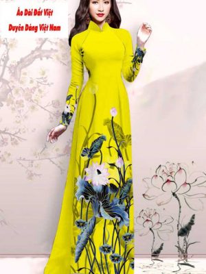 Vải áo dài hoa sen mới ra AD M7416 34 1591151490 95 vai ao dai vai ao dai dep ad