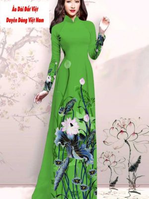 Vải áo dài hoa sen mới ra AD M7416 38 1591151491 266 vai ao dai vai ao dai dep ad