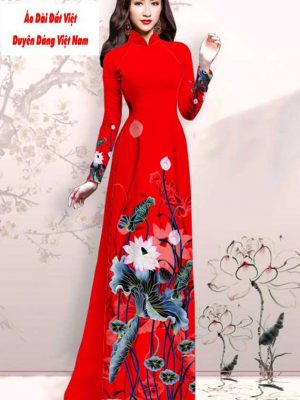 Vải áo dài hoa sen mới ra AD M7416 42 1591151491 404 vai ao dai vai ao dai dep ad