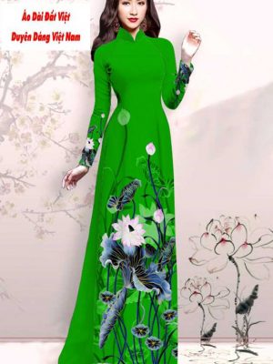 Vải áo dài hoa sen mới ra AD M7416 43 1591151491 792 vai ao dai vai ao dai dep ad