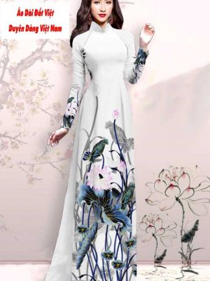 Vải áo dài hoa sen mới ra AD M7416 39 1591151491 817 vai ao dai vai ao dai dep ad