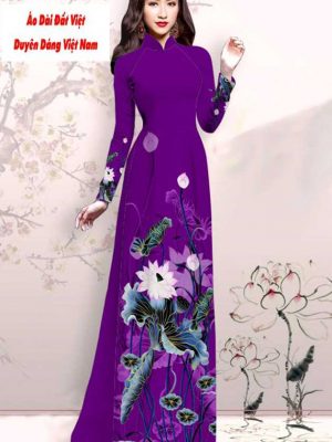 Vải áo dài hoa sen mới ra AD M7416 45 1591151492 410 vai ao dai vai ao dai dep ad