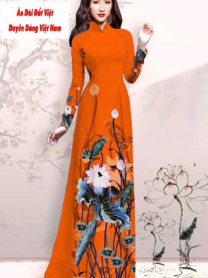 Vải áo dài hoa sen mới ra AD M7416 44 1591151492 722 vai ao dai vai ao dai dep ad