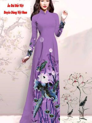 Vải áo dài hoa sen mới ra AD M7416 50 1591151493 186 vai ao dai vai ao dai dep ad