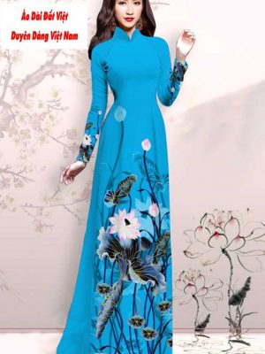 Vải áo dài hoa sen mới ra AD M7416 52 1591151493 669 vai ao dai vai ao dai dep ad
