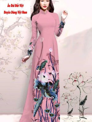 Vải áo dài hoa sen mới ra AD M7416 55 1591151493 985 vai ao dai vai ao dai dep ad