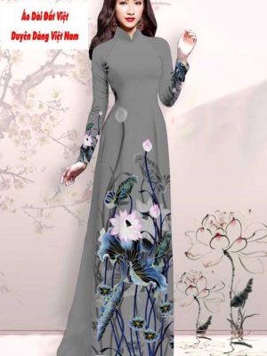 Vải áo dài hoa sen mới ra AD M7416 56 1591151494 192 vai ao dai vai ao dai dep ad
