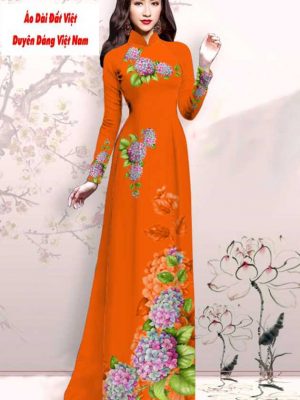 Vải áo dài hoa 3D kiểu mới AD M7414 44 1591151597 556 vai ao dai vai ao dai dep ad