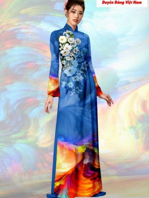 Vải áo dài hoa 3D mới ra AD T7194 18 1591151717 127 vai ao dai vai ao dai dep ad