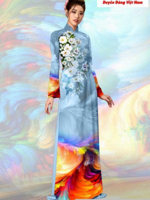 Vải áo dài hoa 3D mới ra AD T7194 17 1591151717 474 vai ao dai vai ao dai dep ad