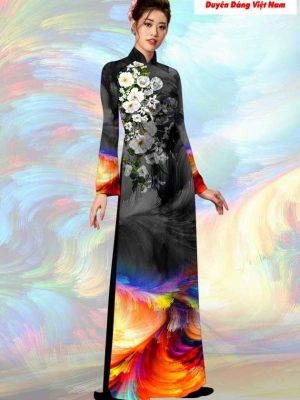 Vải áo dài hoa 3D mới ra AD T7194 20 1591151718 27 vai ao dai vai ao dai dep ad