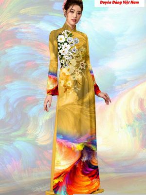 Vải áo dài hoa 3D mới ra AD T7194 24 1591151718 693 vai ao dai vai ao dai dep ad