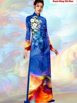 Vải áo dài hoa 3D mới ra AD T7194 22 1591151718 853 vai ao dai vai ao dai dep ad