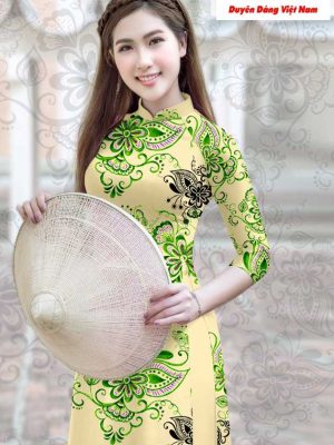Vải áo dài hoa văn thiết kế 2020 AD T7192 23 1591151845 307 vai ao dai vai ao dai dep ad