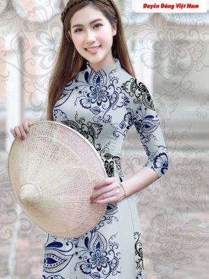 Vải áo dài hoa văn thiết kế 2020 AD T7192 24 1591151845 611 vai ao dai vai ao dai dep ad
