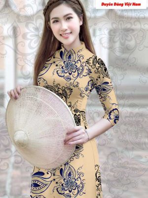 Vải áo dài hoa văn thiết kế 2020 AD T7192 25 1591151845 957 vai ao dai vai ao dai dep ad