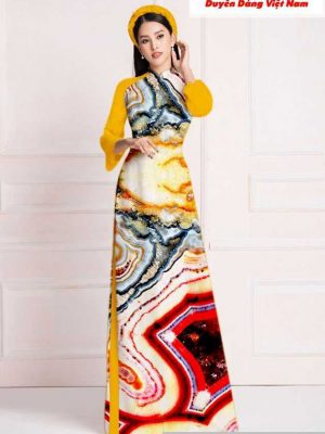 Vải áo dài hoa văn kiểu mới AD T7185 8 1591152443 338 vai ao dai vai ao dai dep ad