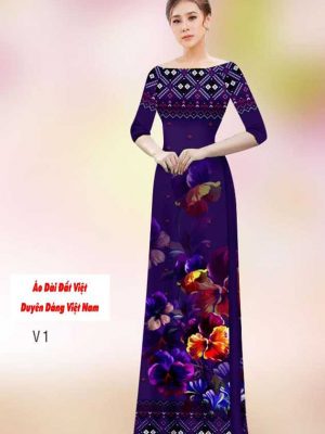 Vải áo dài hoa và hoa văn mới ra AD H14538 37 1591239988 297 vai ao dai vai ao dai dep ad