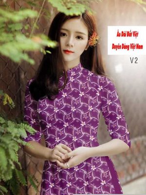 Vải áo dài hoa đều kiểu mới AD H14476 27 1591240105 255 vai ao dai vai ao dai dep ad