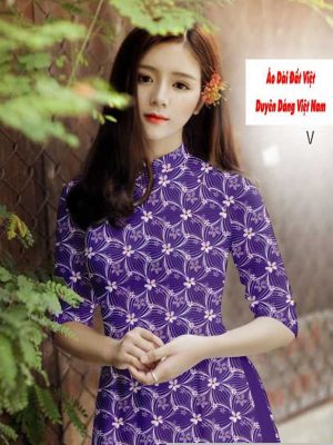 Vải áo dài hoa đều kiểu mới AD H14476 28 1591240105 705 vai ao dai vai ao dai dep ad