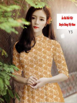 Vải áo dài hoa đều kiểu mới AD H14476 31 1591240105 75 vai ao dai vai ao dai dep ad