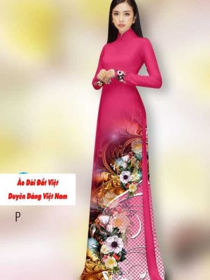 Vải áo dài hoa 3D mới ra AD H14494 22 1591240224 496 vai ao dai vai ao dai dep ad