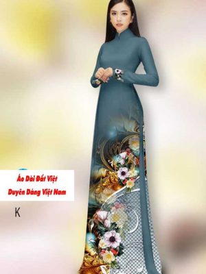 Vải áo dài hoa 3D mới ra AD H14494 30 1591240225 246 vai ao dai vai ao dai dep ad