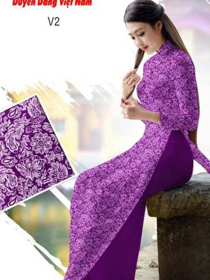 Vải áo dài hoa đều mới ra AD H11328 34 1591240346 582 vai ao dai vai ao dai dep ad