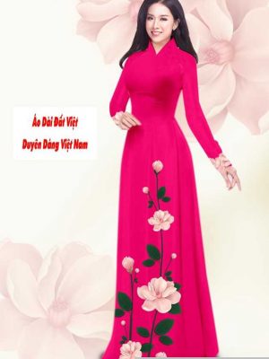Vải áo dài hoa 3D kiểu mới AD T7549 28 1591240821 245 vai ao dai vai ao dai dep ad