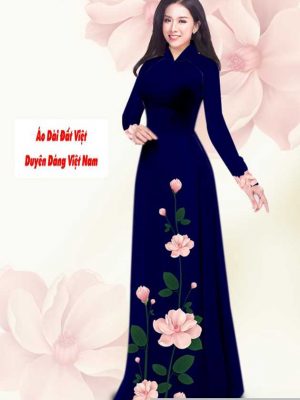 Vải áo dài hoa 3D kiểu mới AD T7549 41 1591240823 333 vai ao dai vai ao dai dep ad