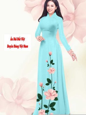 Vải áo dài hoa 3D kiểu mới AD T7549 46 1591240824 336 vai ao dai vai ao dai dep ad